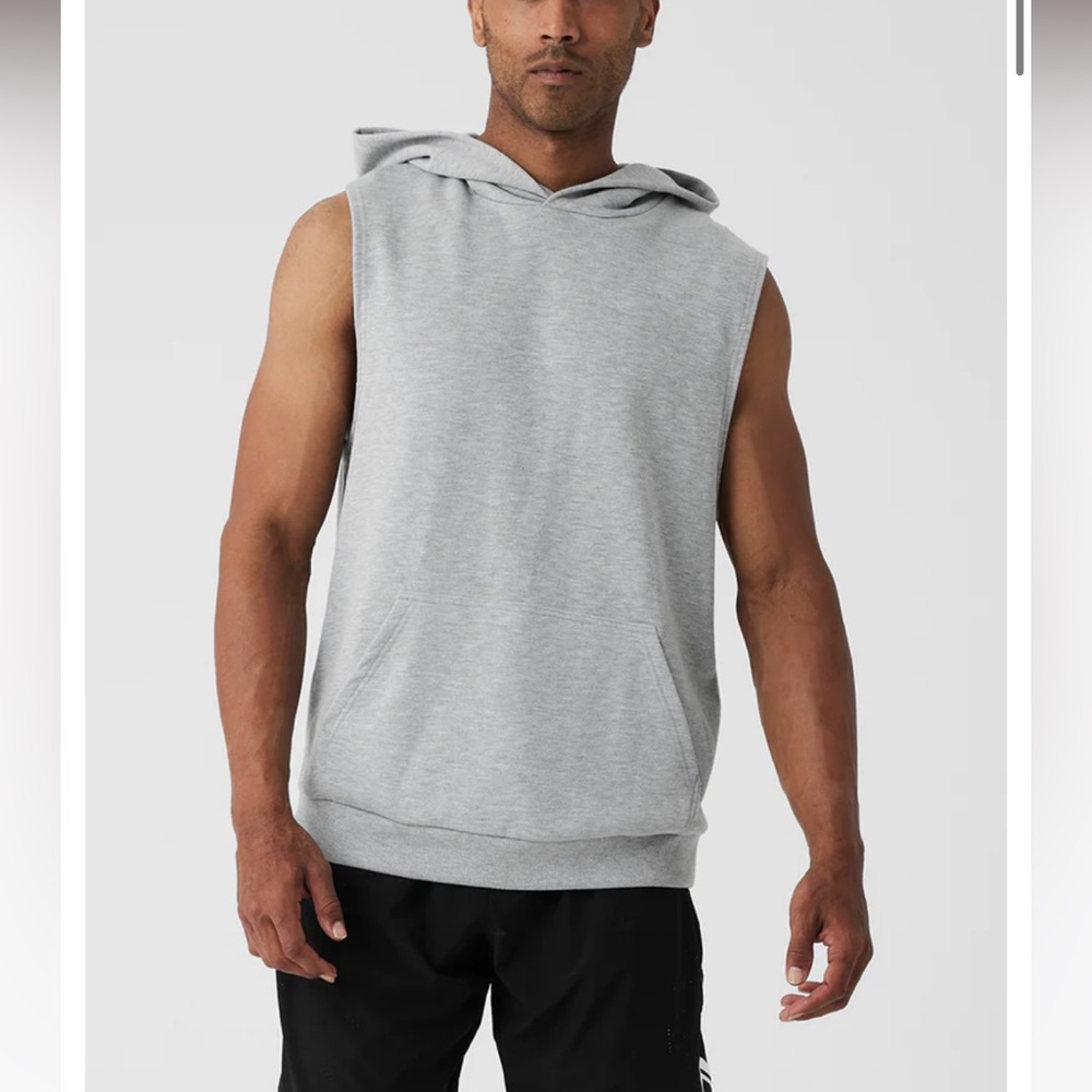 Alo Men’s Sleeveless Chili Hoodie